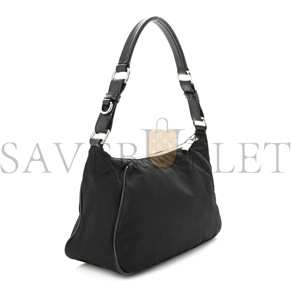 PRADA TESSUTO NYLON SHOULDER BAG BLACK (27*16*10cm)