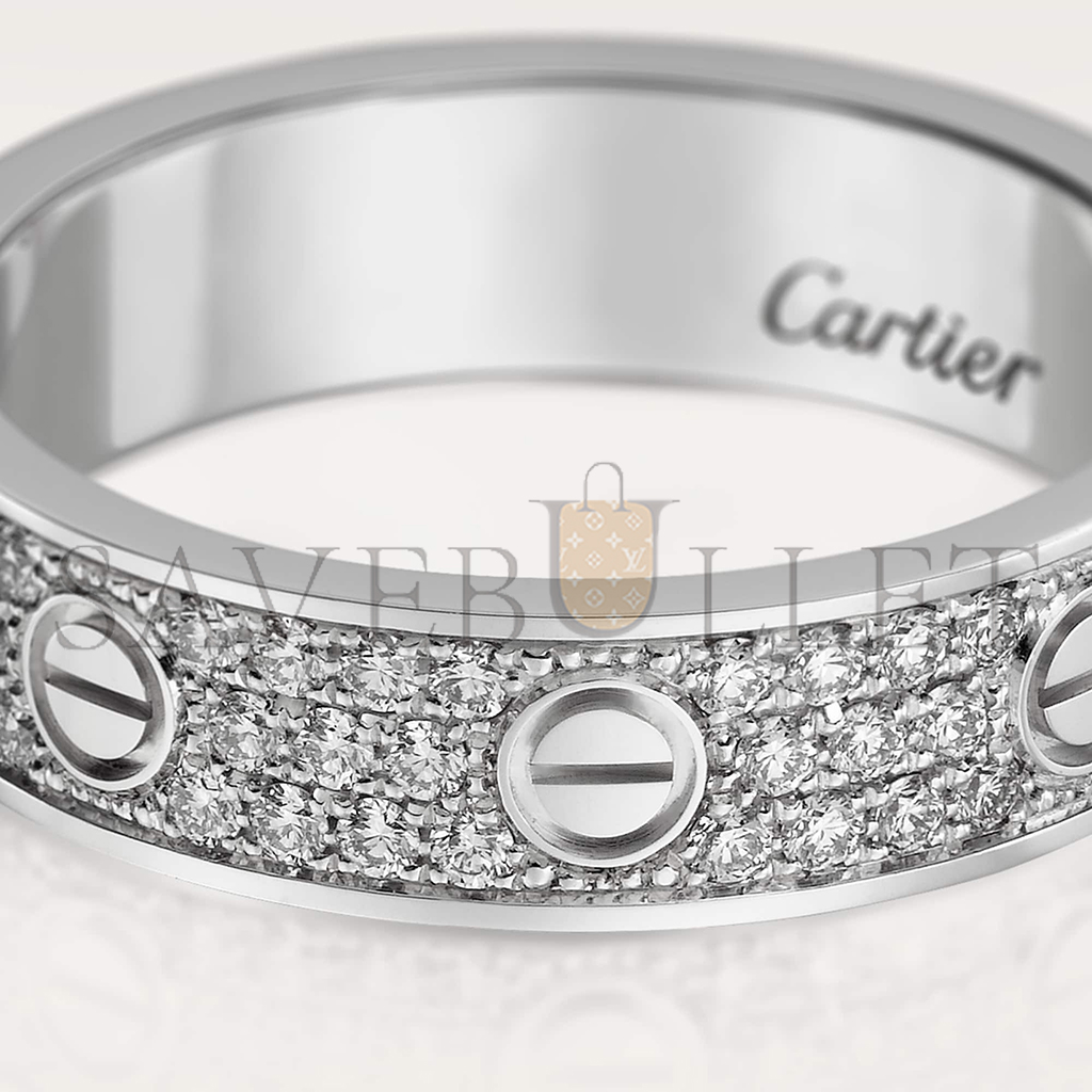 CARTIER  LOVE WEDDING BAND, DIAMOND-PAVED B4083400