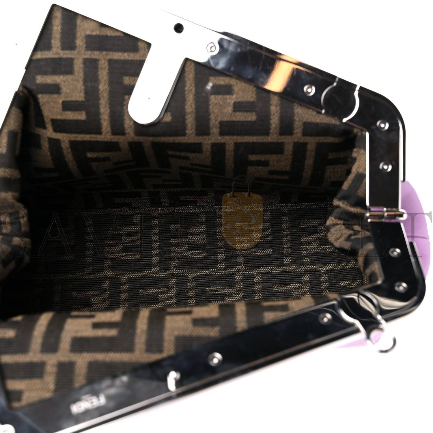 FENDI SHINY NAPPA SMALL FENDI FIRST VIOLETTA (23*18*9cm)