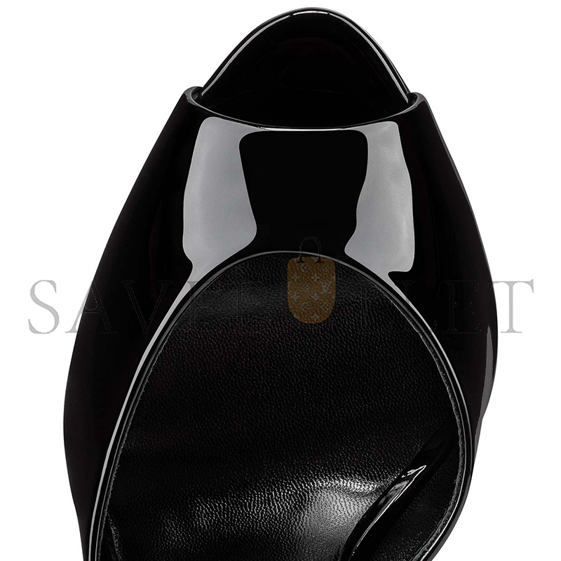CHRISTIAN LOUBOUTIN ME DOLLY 100 MM MULES-PATENT CALF LEATHER-BLACK-WOMEN 1221318B439
