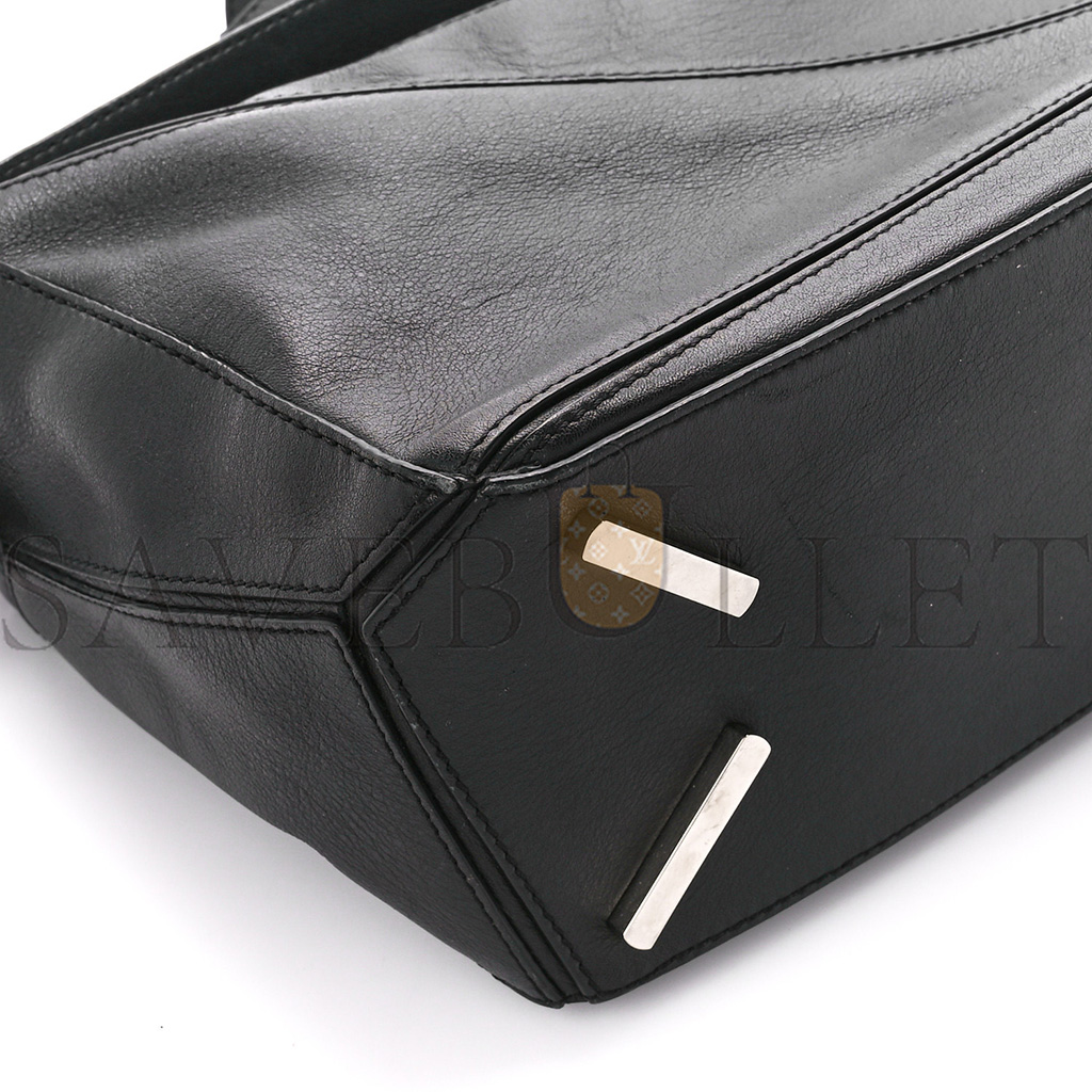 LOEWE CALFSKIN MEDIUM PUZZLE BAG BLACK (29*19.5*14cm)