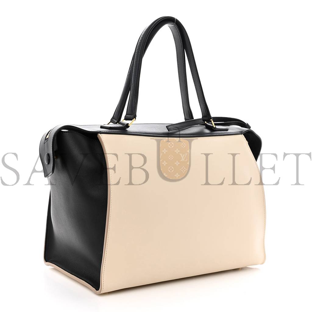 CELINE SMOOTH CALFSKIN SMALL RING BAG CHALK (30*25*17cm)